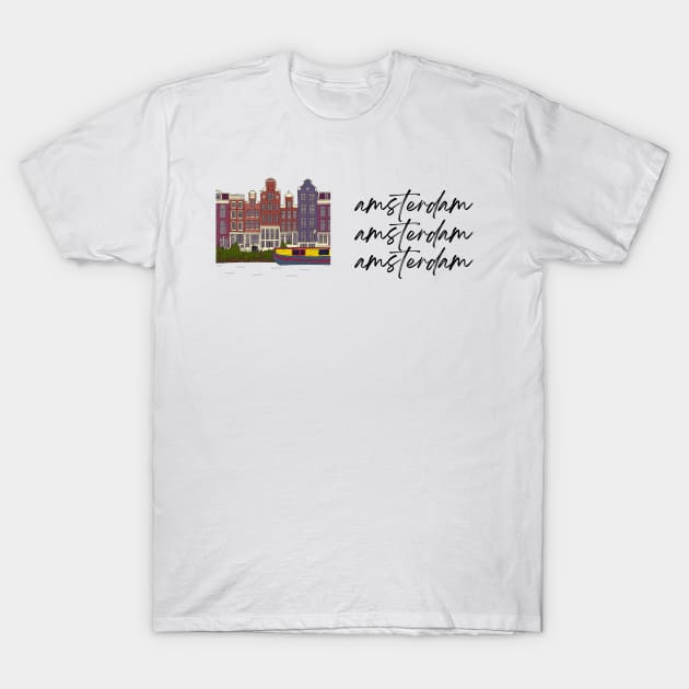 Amsterdam Amsterdam Amsterdam T-Shirt by simpledesigns